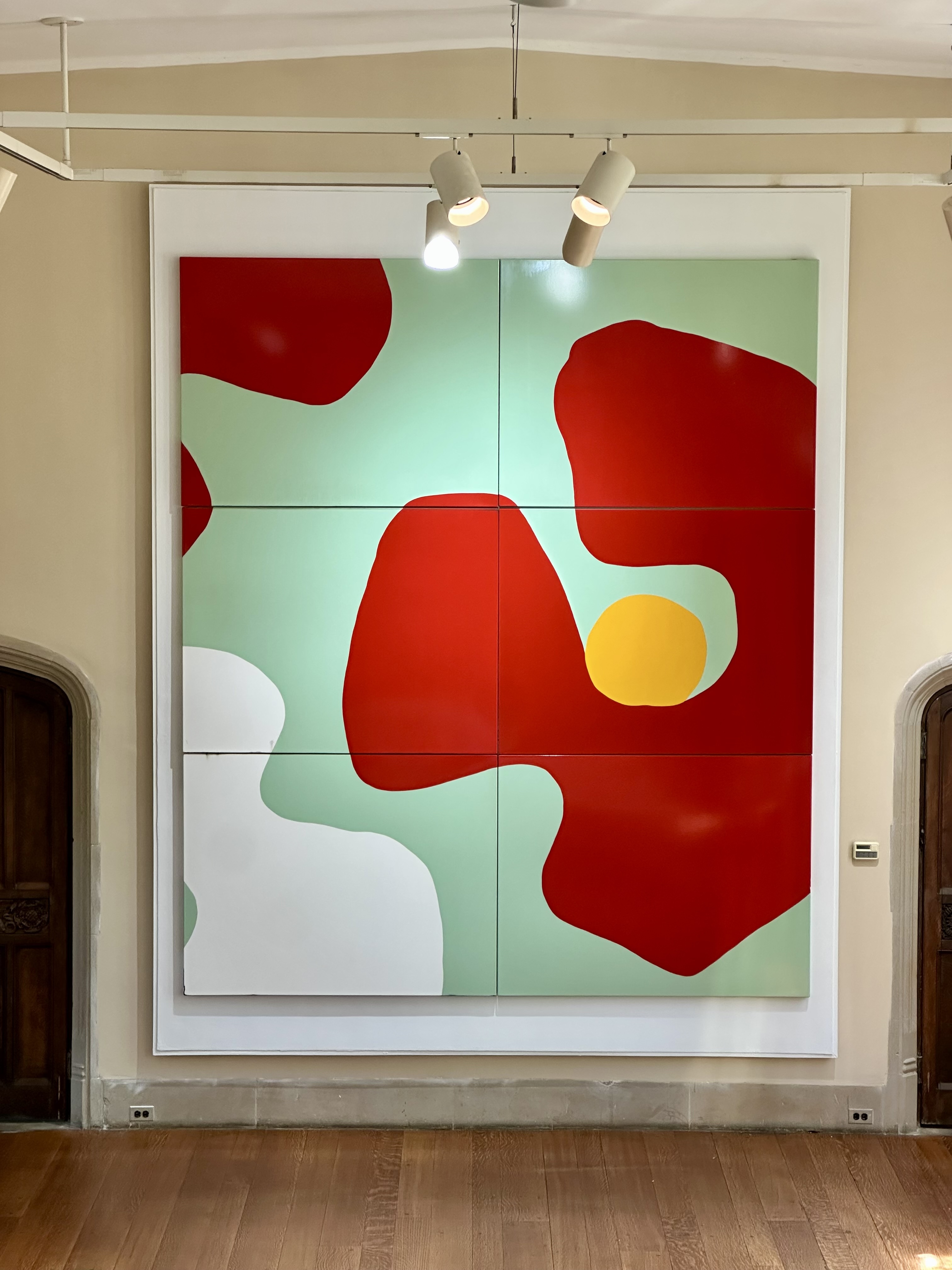 Panels on the wall
