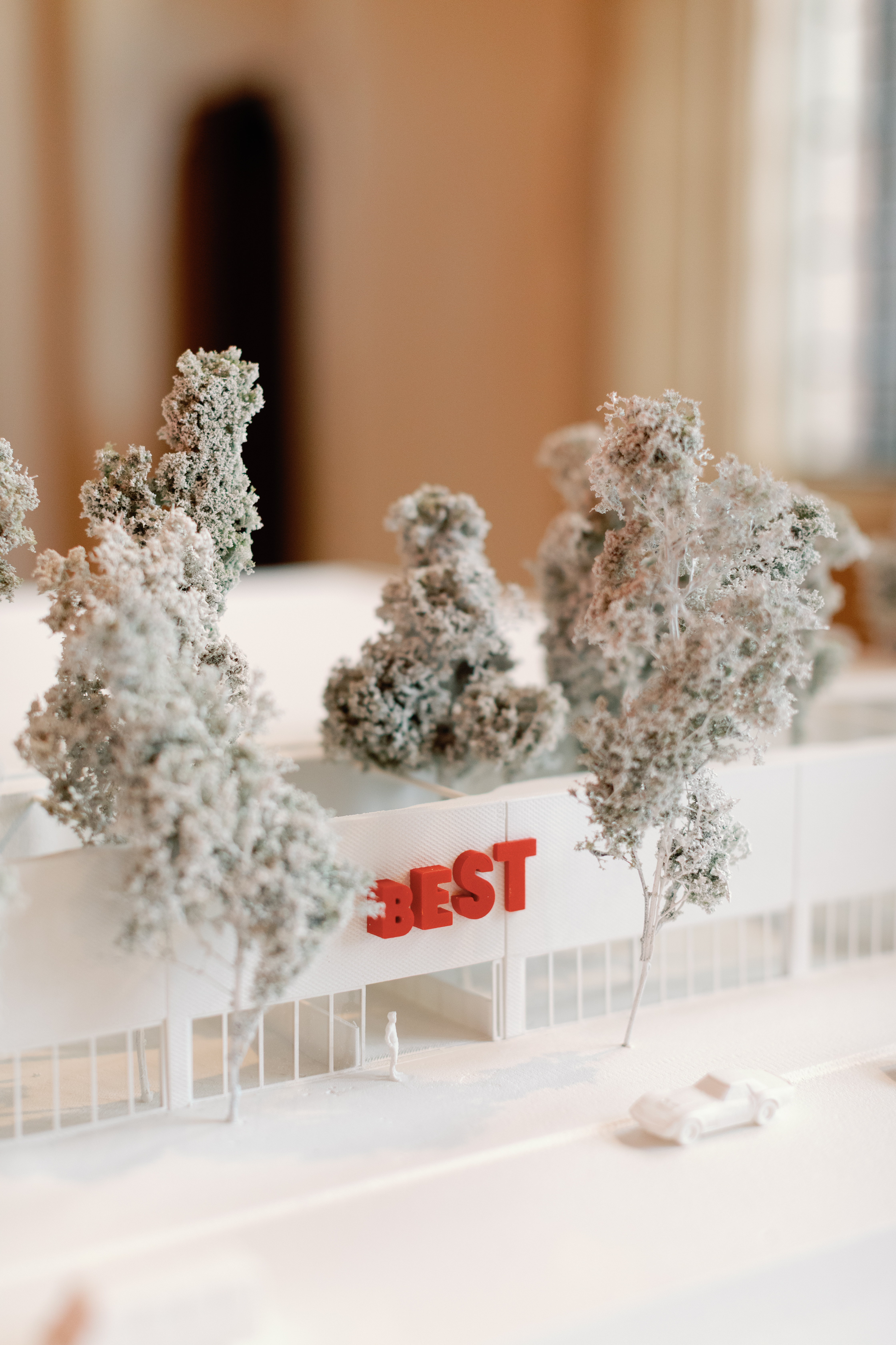 A model of a Best Products Showroom