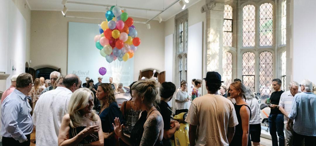 An opening reception at The Branch